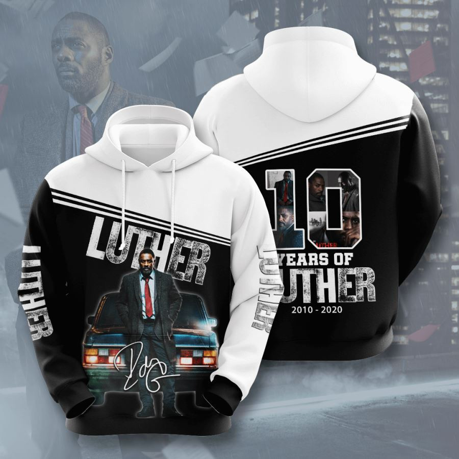 10 Years Of Luther 3D All Over Printed Sweatshirt, Hoodie, Zip Hoodie | Fan Apparel For Men, Women