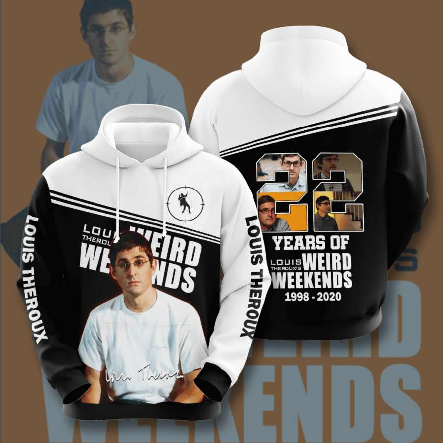 22 Years Of Louis Theroux's Weird Weekends 3D All Over Printed Sweatshirt, Hoodie, Zip Hoodie | Fan Apparel For Men, Women