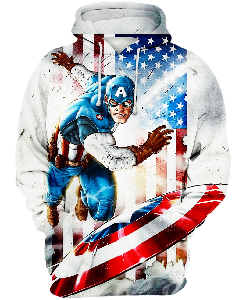 A Master Martial Artist Captain American3D All Over Print Hoodie 3D All Over Printed Sweatshirt, Hoodie, Zip Hoodie | Fan Apparel For Men, Women