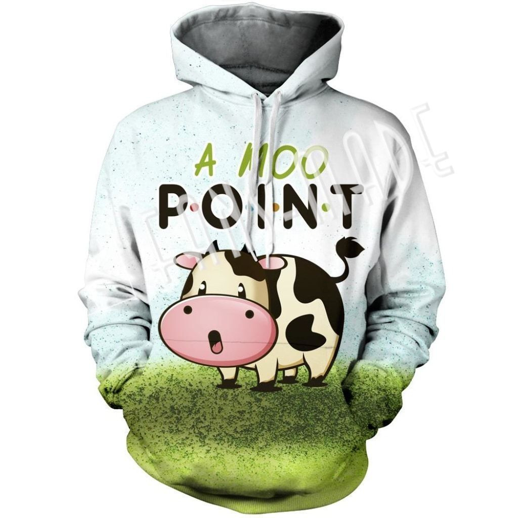 A Moo Point Unisex 3D All Over Printed Sweatshirt, Hoodie, Zip Hoodie | Fan Apparel For Men, Women
