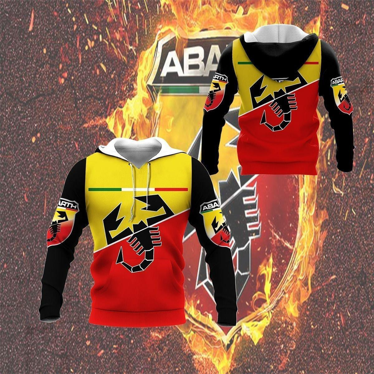Abarth Unisex 3D All Over Printed Sweatshirt, Hoodie, Zip Hoodie | Fan Apparel For Men, Women