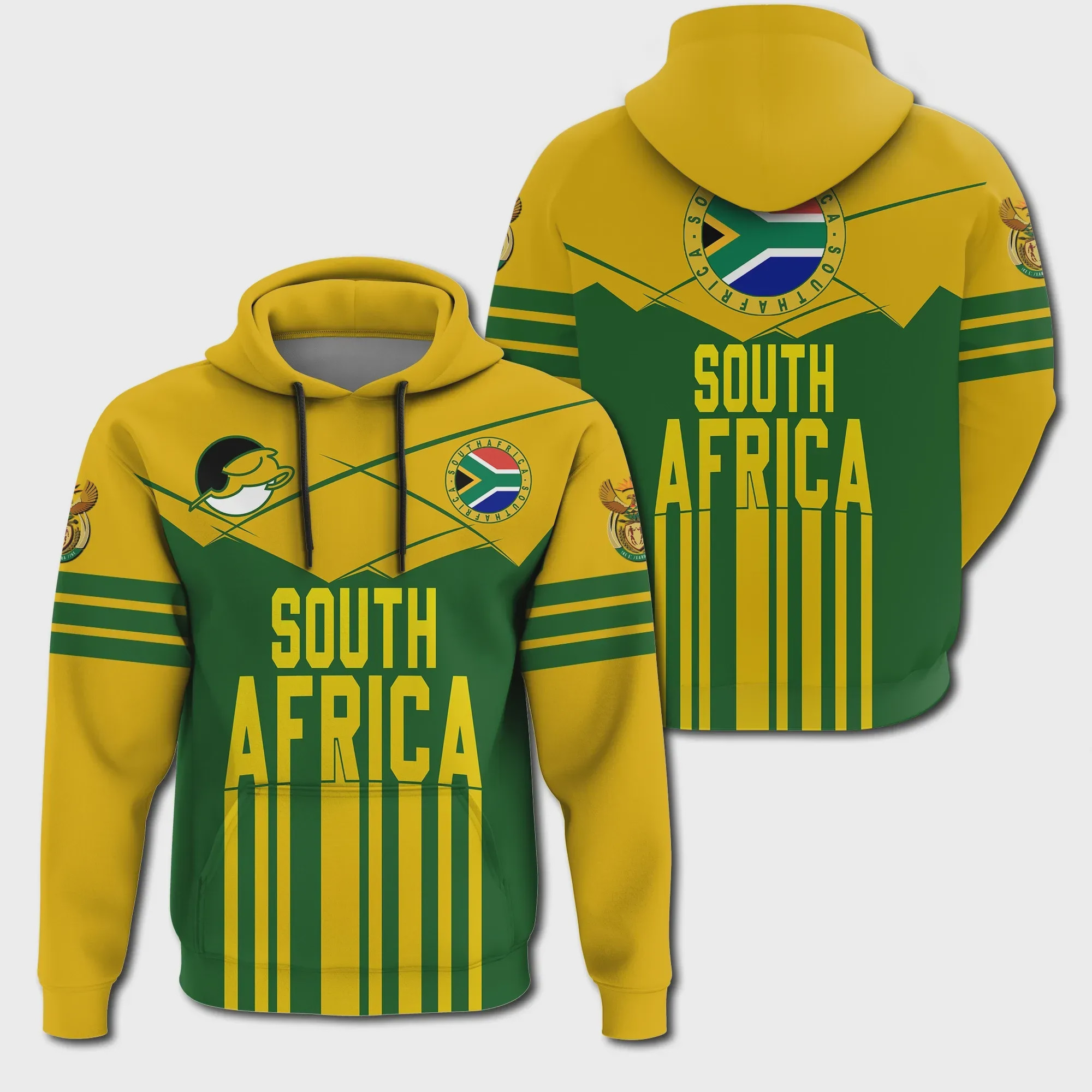 Africa Zone - Sport South Africa Springbok 3D All Over Printed Sweatshirt, Hoodie, Zip Hoodie | Fan Apparel For Men, Women