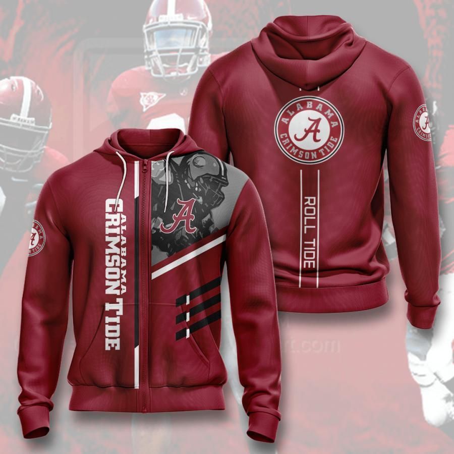 Alabama Crimson Tide 3D All Over Printed Sweatshirt, Hoodie, Zip Hoodie | Ncaa Fan Gear For Men, Women