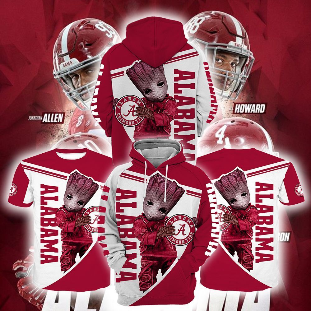 Alabama Crimson Tide 3D All Over Printed Sweatshirt, Hoodie, Zip Hoodie | Ncaa Fan Gear For Men, Women