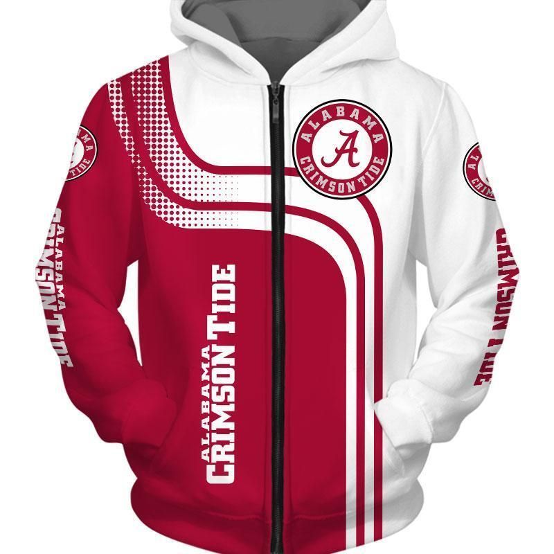 Alabama Crimson Tide 3D All Over Printed Sweatshirt, Hoodie, Zip Hoodie | Ncaa Fan Gear For Men, Women
