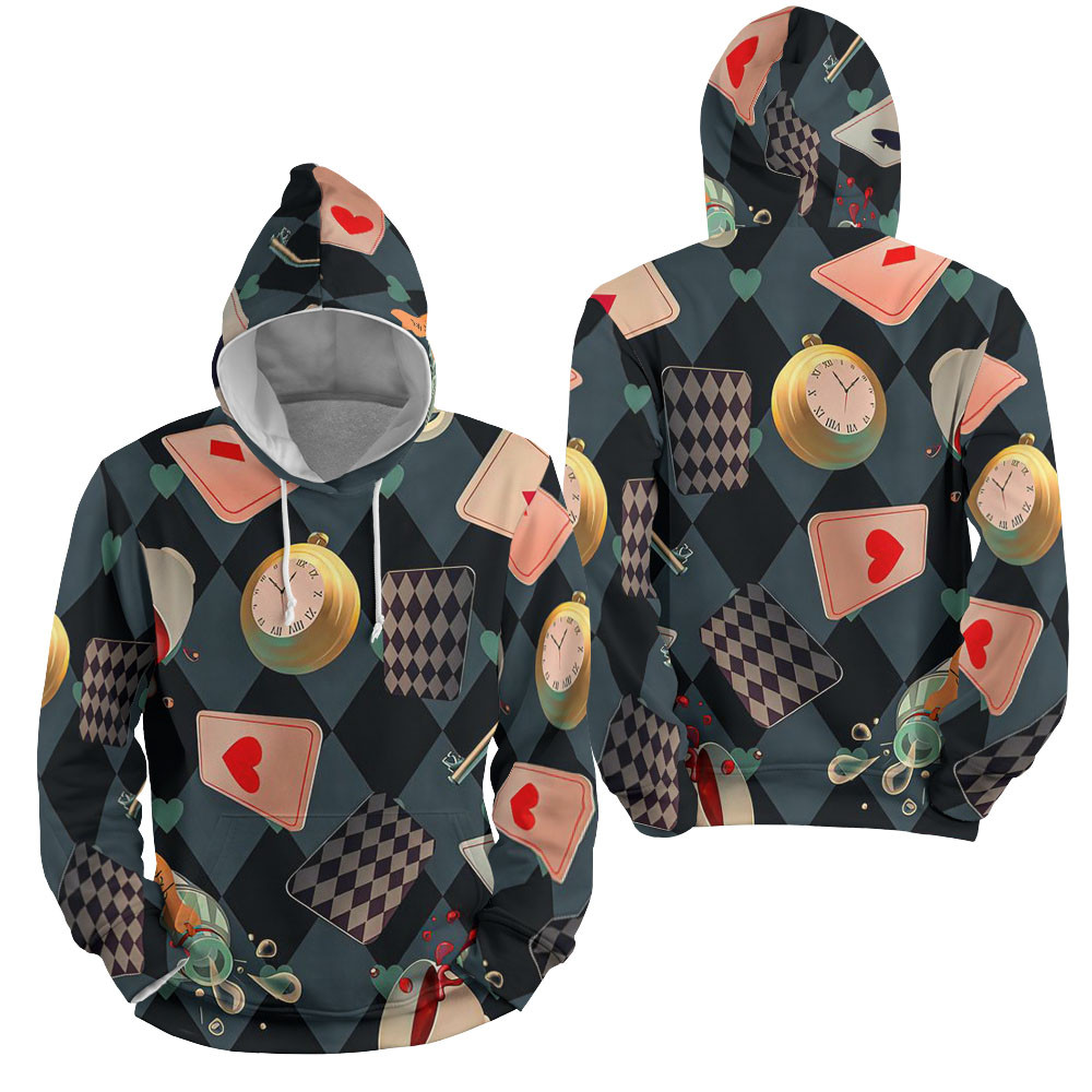 Alice In Wonderland The Cards 3D All Over Printed Sweatshirt, Hoodie, Zip Hoodie | Fan Apparel For Men, Women
