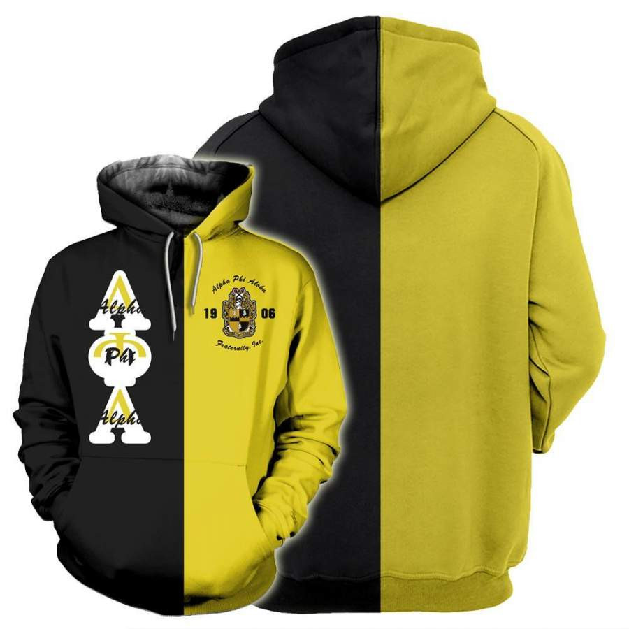 Alpha Phi Alpha 3D All Over Printed Sweatshirt, Hoodie, Zip Hoodie | Fan Apparel For Men, Women