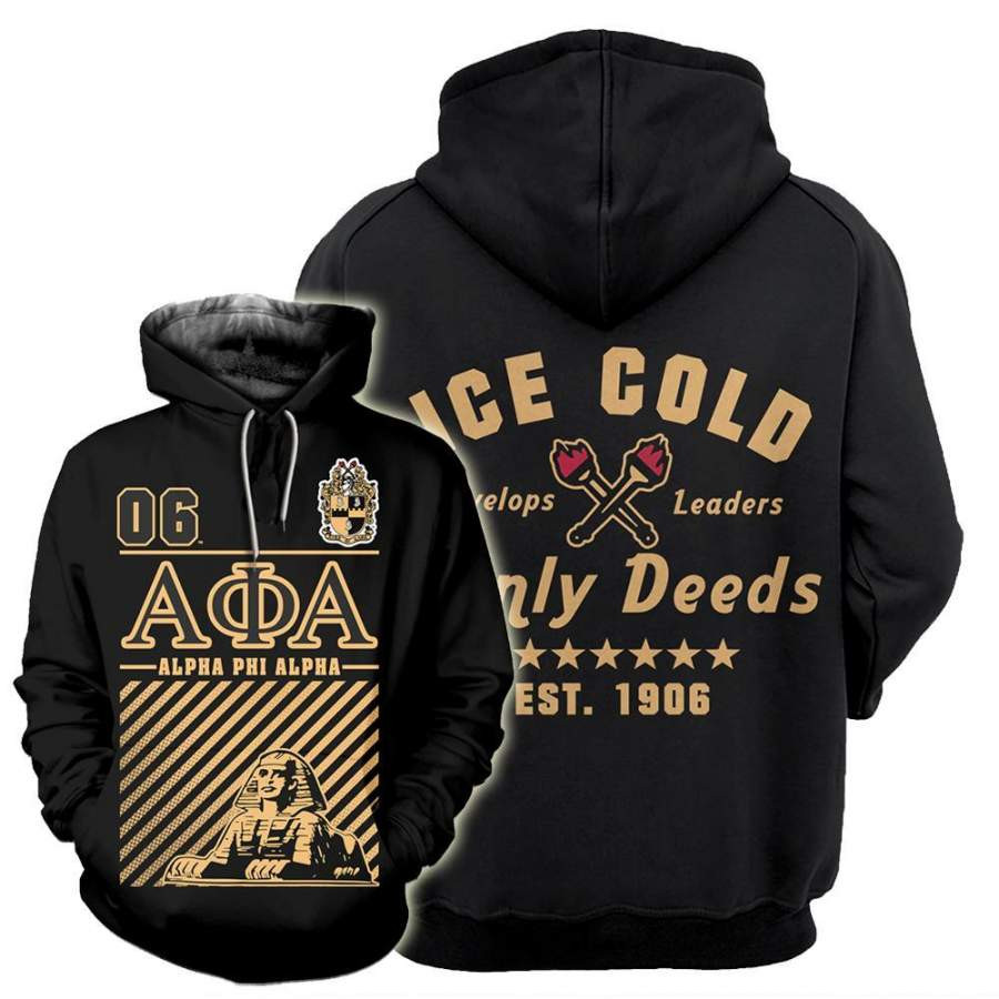 Alpha Phi Alpha 3D All Over Printed Sweatshirt, Hoodie, Zip Hoodie | Fan Apparel For Men, Women
