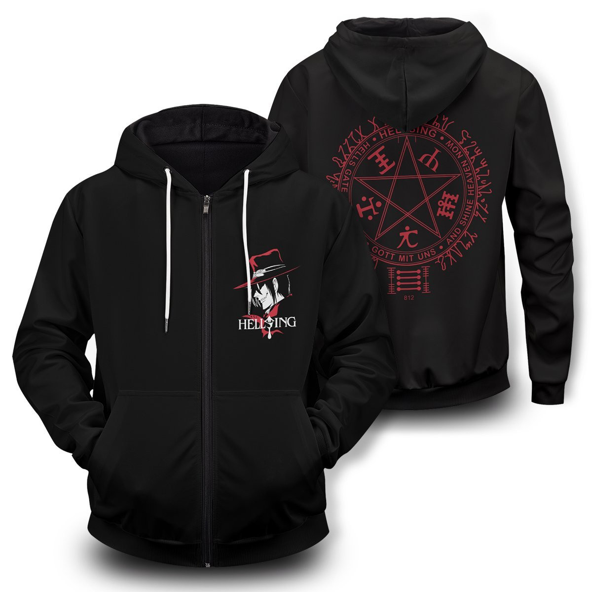 Alucard Hellsing Unisex 3D All Over Printed Sweatshirt, Hoodie, Zip Hoodie | Fan Apparel For Men, Women