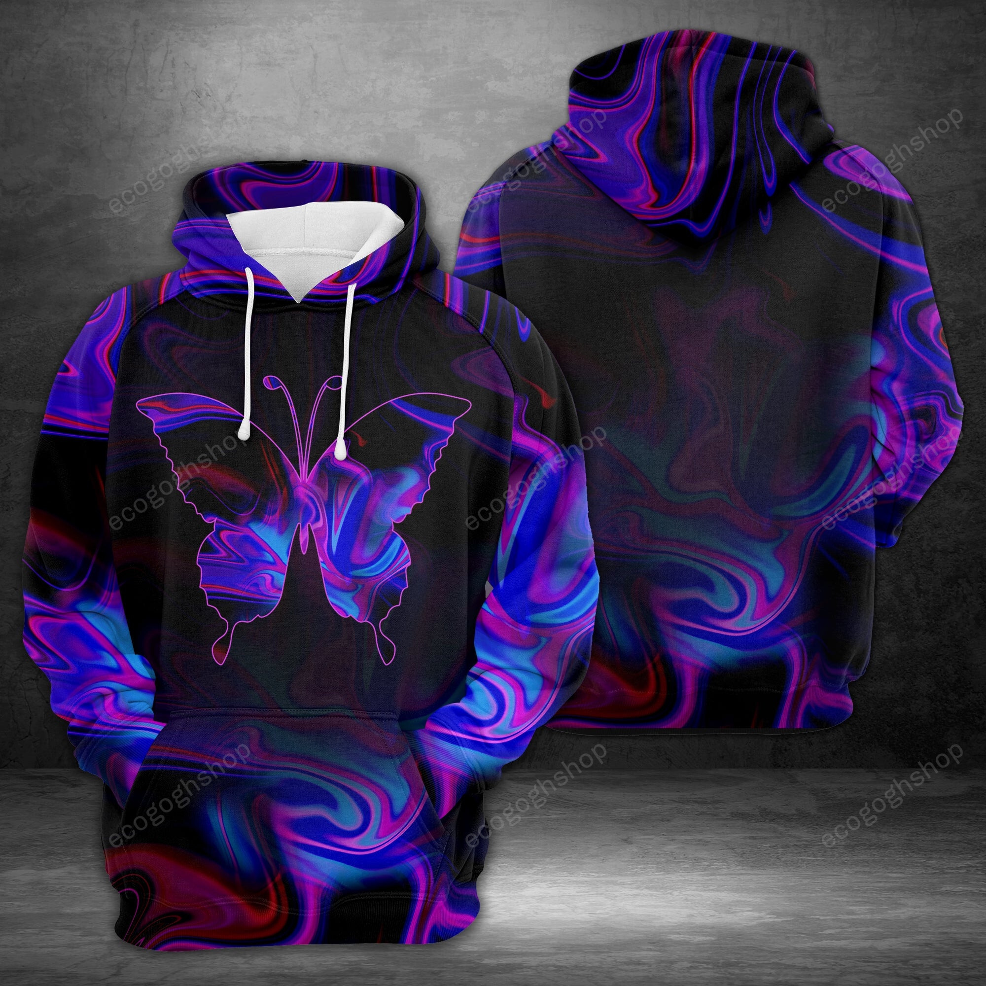 Amazing Butterfly 3D All Over Printed Sweatshirt, Hoodie, Zip Hoodie | Fan Apparel For Men, Women