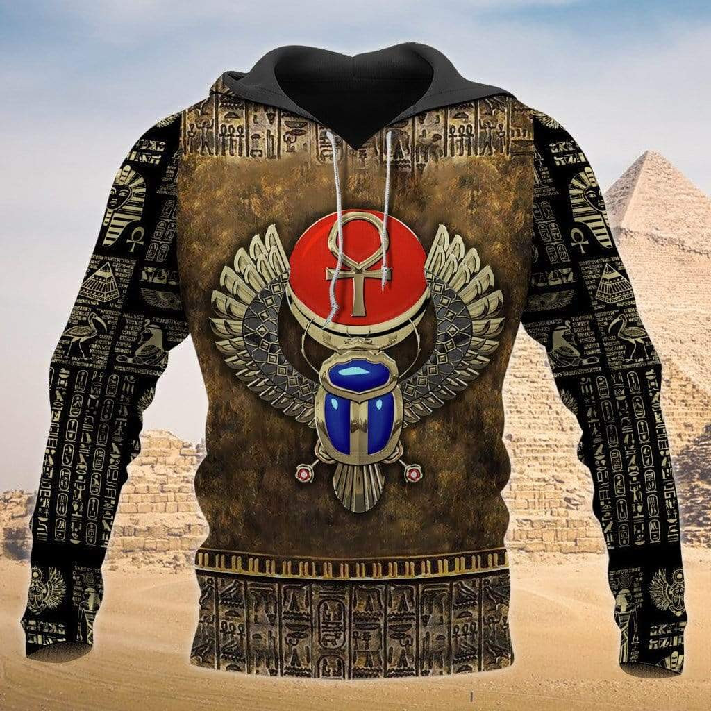 Amazing Egyptian Winged Scarab 3D All Over Printed Sweatshirt, Hoodie, Zip Hoodie | Fan Apparel For Men, Women