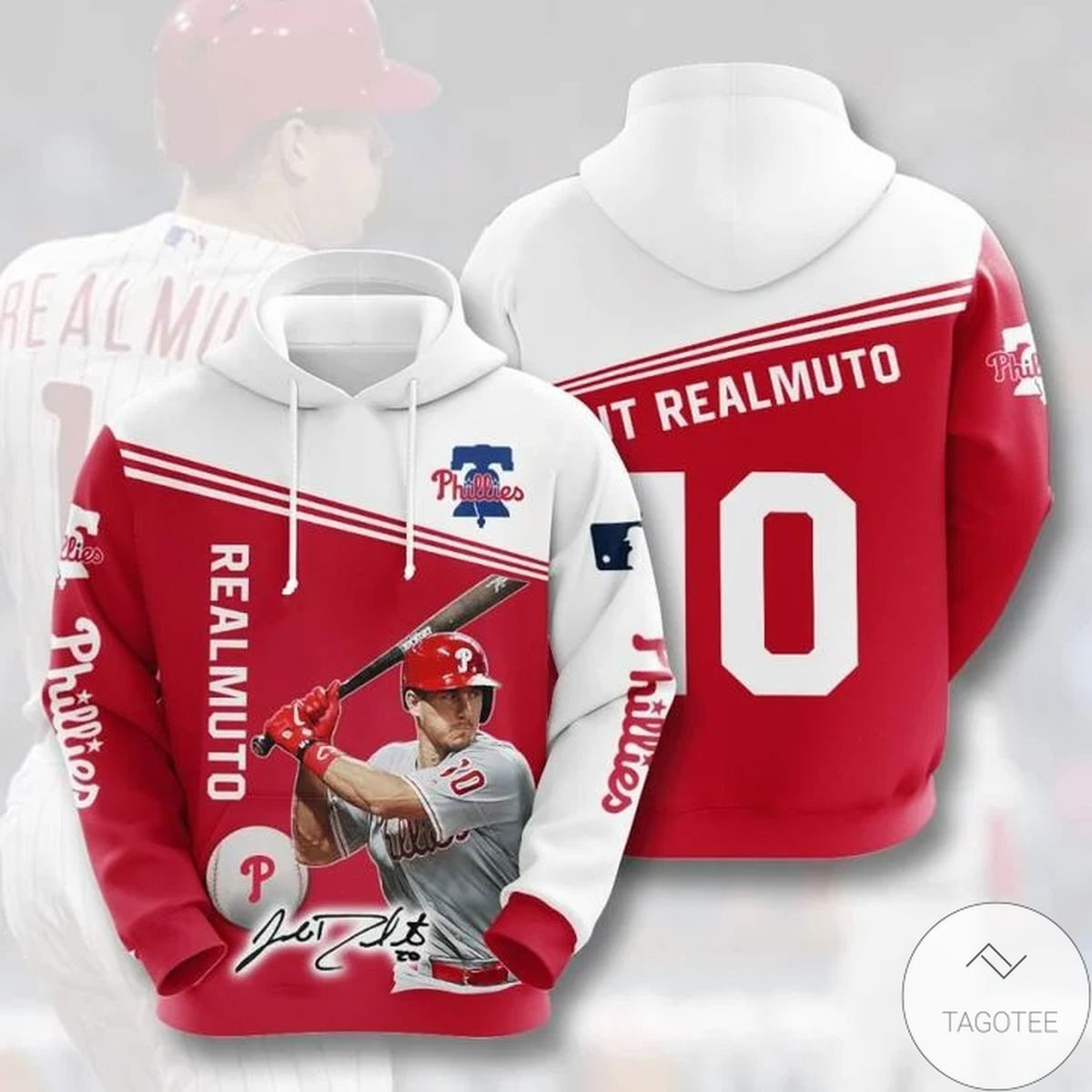 Amazing Mlb Philadelphia Phillies J. T. Realmuto 10 3D All Over Printed Sweatshirt, Hoodie, Zip Hoodie | Mlb Fan Gear For Men, Women