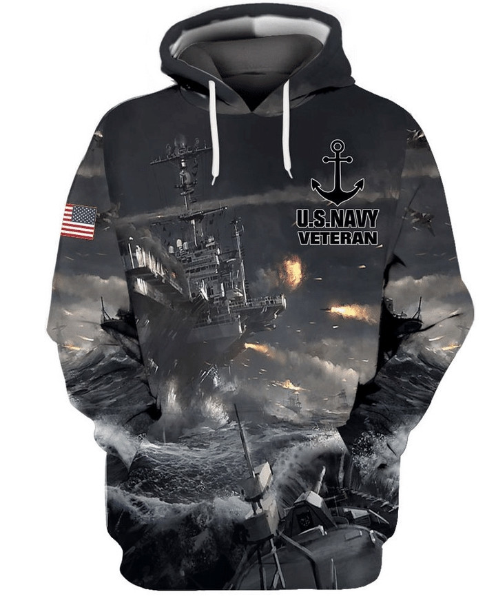 Amazing Strong Us Navy Grey 3D All Over Printed Sweatshirt, Hoodie, Zip Hoodie | Fan Apparel For Men, Women