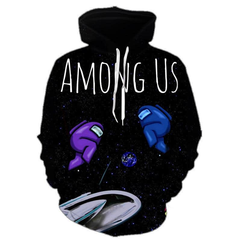 Among Us Casual Loose Zipper 3D All Over Printed Sweatshirt, Hoodie, Zip Hoodie | Fan Apparel For Men, Women