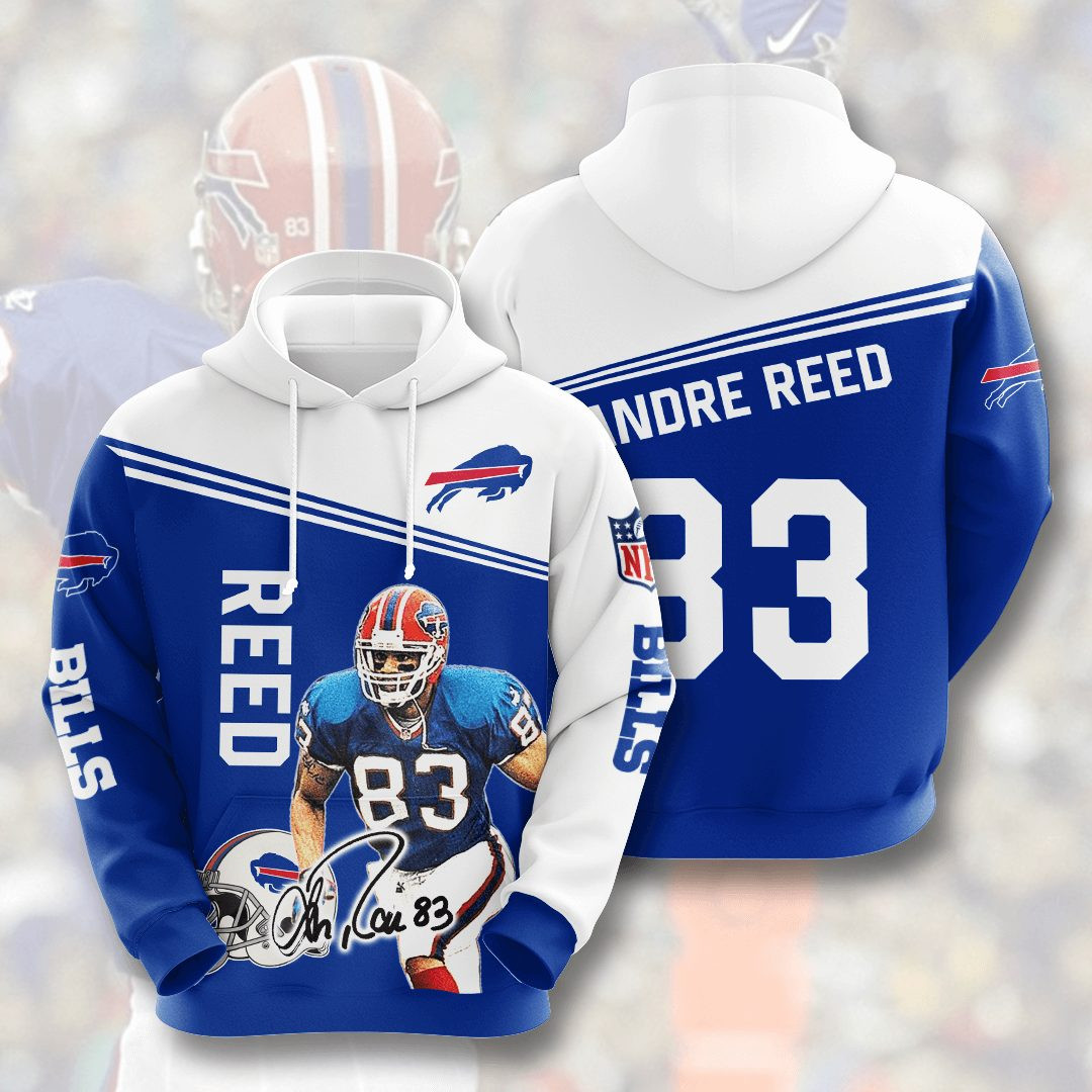 Andre Reed Buffalo Bills 3D All Over Printed Sweatshirt, Hoodie, Zip Hoodie | Nfl Fan Gear For Men, Women