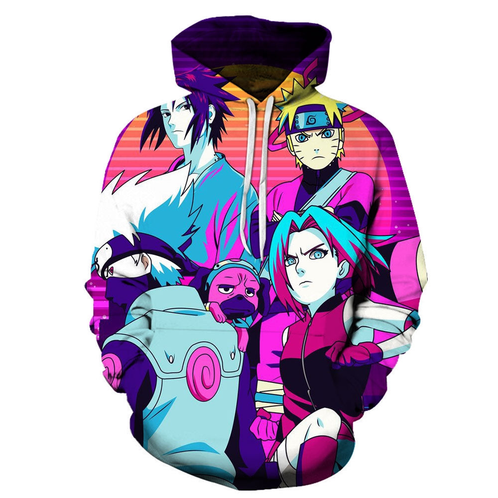 Anime Naruto Akatsuki 3D All Over Printed Sweatshirt, Hoodie, Zip Hoodie | Fan Apparel For Men, Women