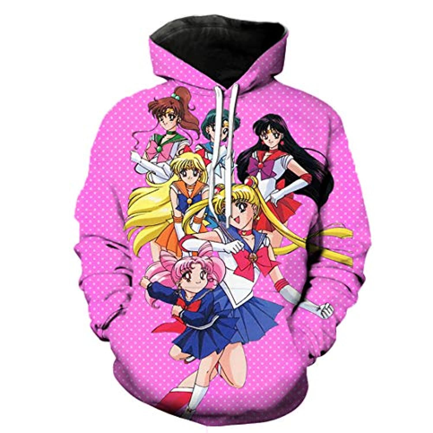 Anime Sailor Moon Â– Sailor Family 3D All Over Printed Sweatshirt, Hoodie, Zip Hoodie | Fan Apparel For Men, Women
