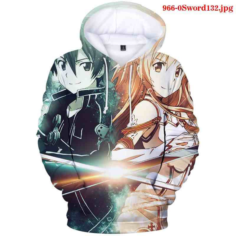 Anime Sword Art Online 3D All Over Printed Sweatshirt, Hoodie, Zip Hoodie | Fan Apparel For Men, Women