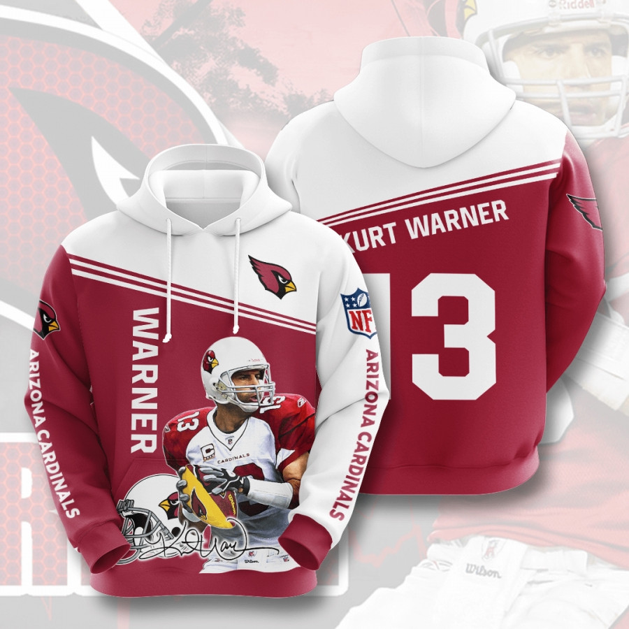 Arizona Cardinals Kurt Warner 3D All Over Printed Sweatshirt, Hoodie, Zip Hoodie | Nfl Fan Gear For Men, Women