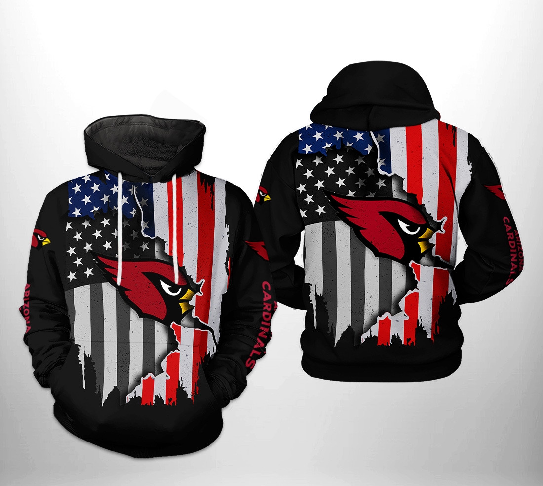 Arizona Cardinals Nfl Us Flag Team 3D All Over Printed Sweatshirt, Hoodie, Zip Hoodie | Nfl Fan Gear For Men, Women