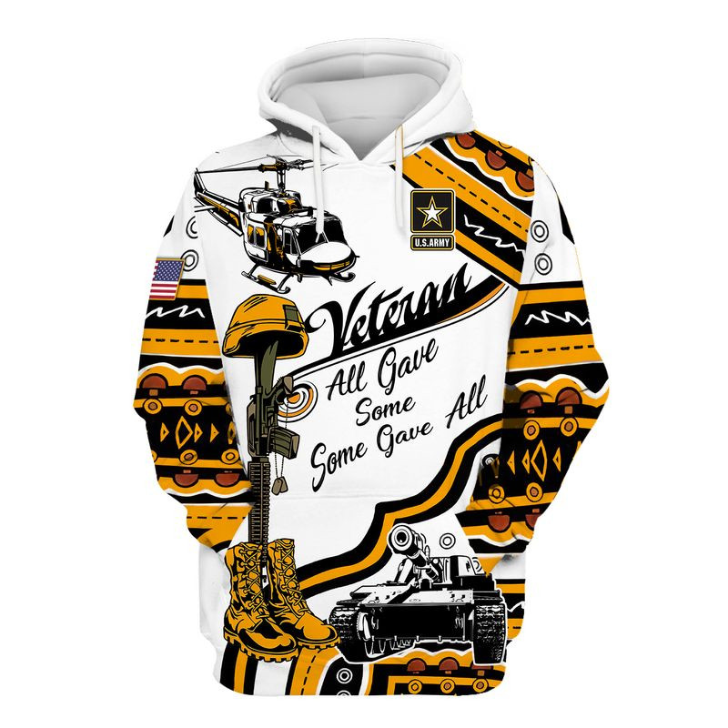 Army Veteran Helicopter Tank 3D All Over Printed Sweatshirt, Hoodie, Zip Hoodie | Fan Apparel For Men, Women