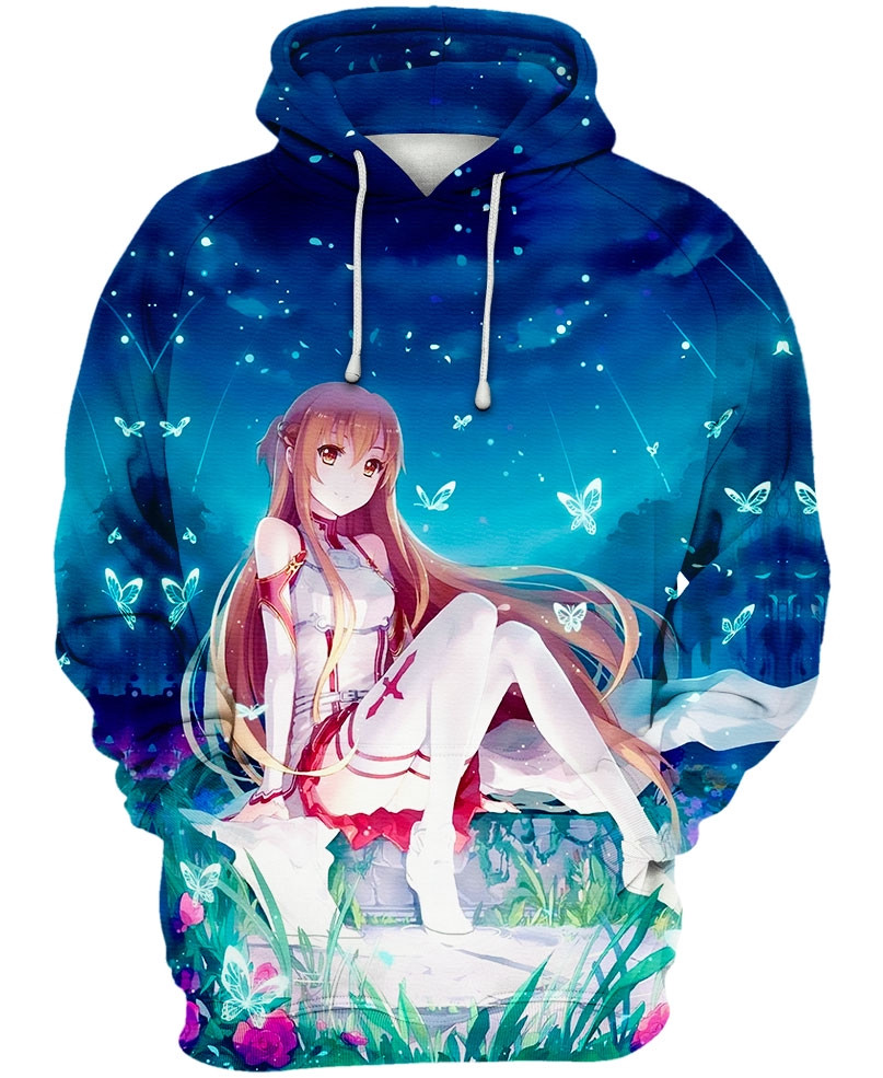 Asuna Sword Art Online 3D All Over Printed Sweatshirt, Hoodie, Zip Hoodie | Fan Apparel For Men, Women