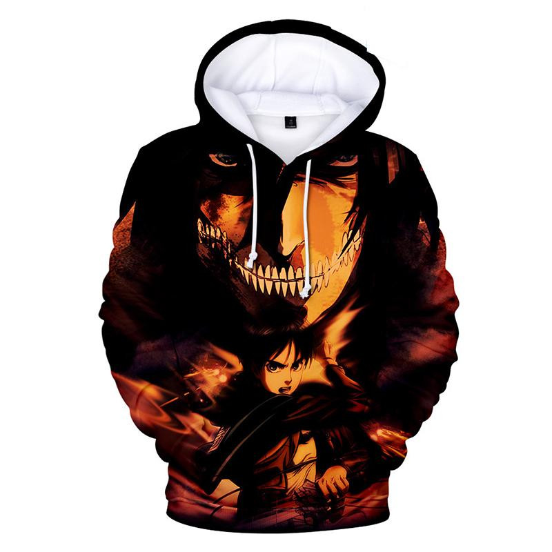 Attack On Titan Anime Series Eren Attack Unisex 3D All Over Printed Sweatshirt, Hoodie, Zip Hoodie | Fan Apparel For Men, Women