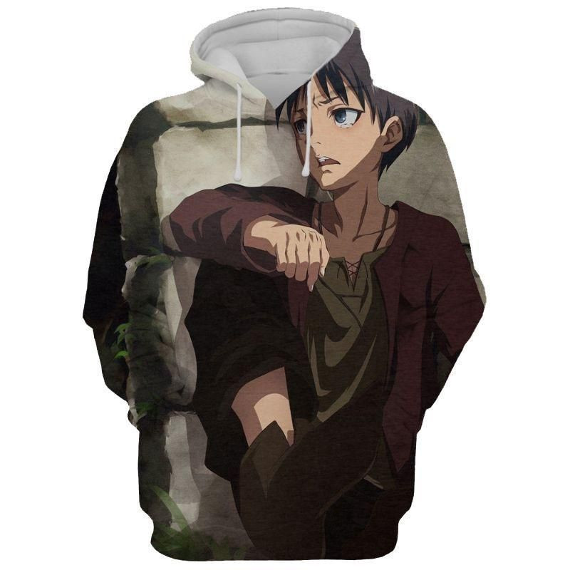 Attack On Titan Young Eren Yeager 3D All Over Printed Sweatshirt, Hoodie, Zip Hoodie | Fan Apparel For Men, Women