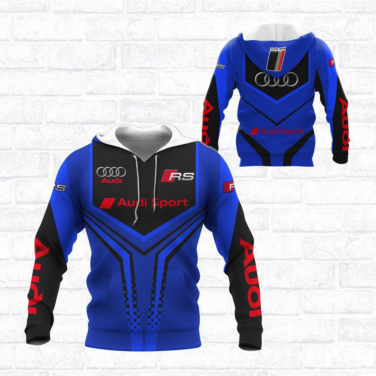 Audi Sport Luxury Car 3D All Over Printed Sweatshirt, Hoodie, Zip Hoodie | Fan Apparel For Men, Women