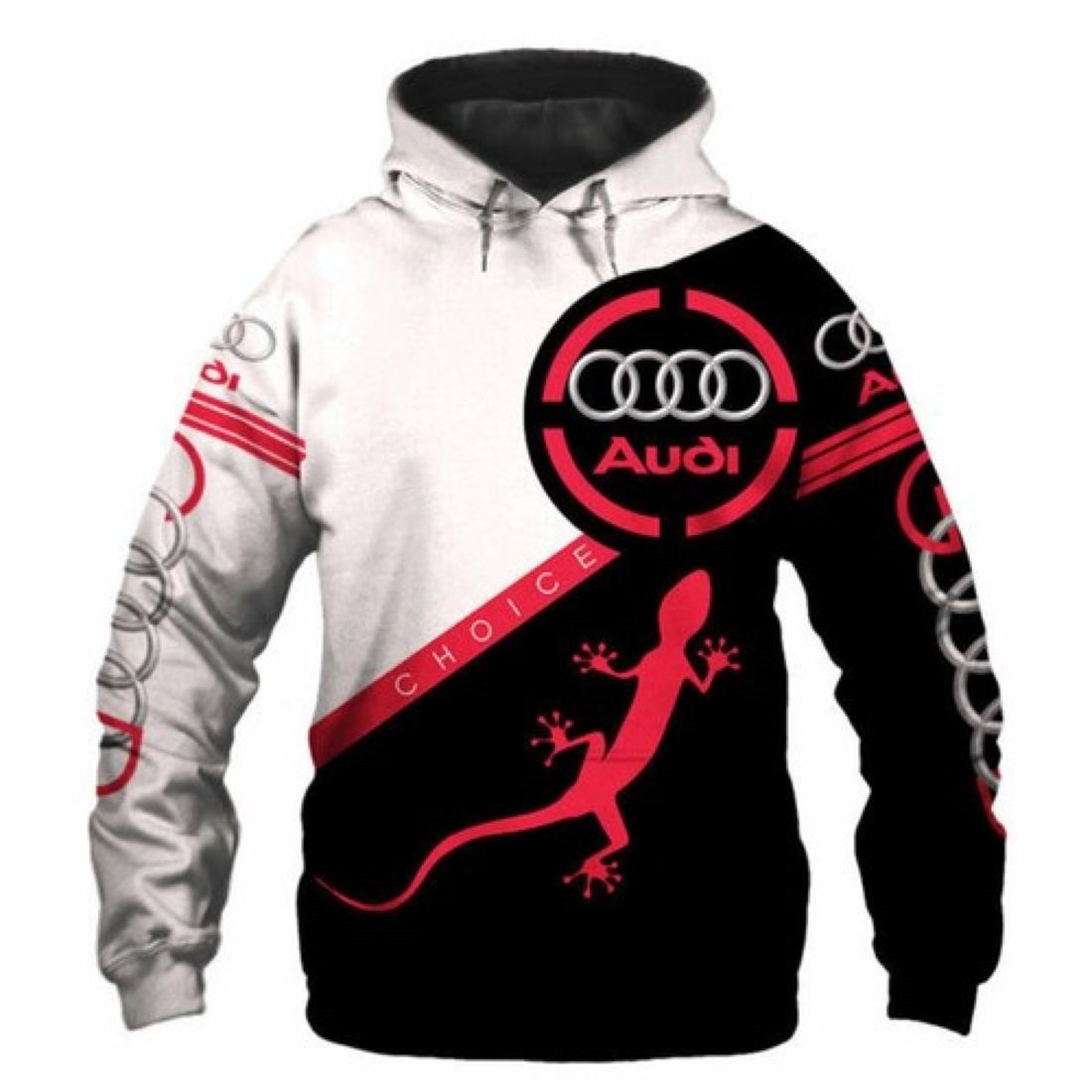 Audi Sports Choice Logo 3D All Over Printed Sweatshirt, Hoodie, Zip Hoodie | Fan Apparel For Men, Women