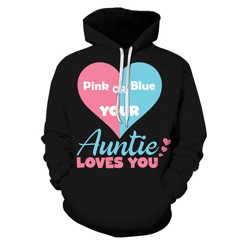 Aunty Loves You 3D All Over Printed Sweatshirt, Hoodie, Zip Hoodie | Fan Apparel For Men, Women