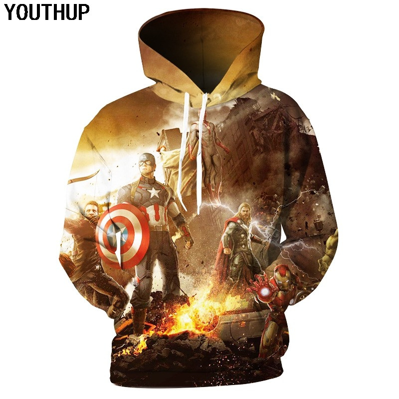 Avenger 3D All Over Printed Sweatshirt, Hoodie, Zip Hoodie | Fan Apparel For Men, Women