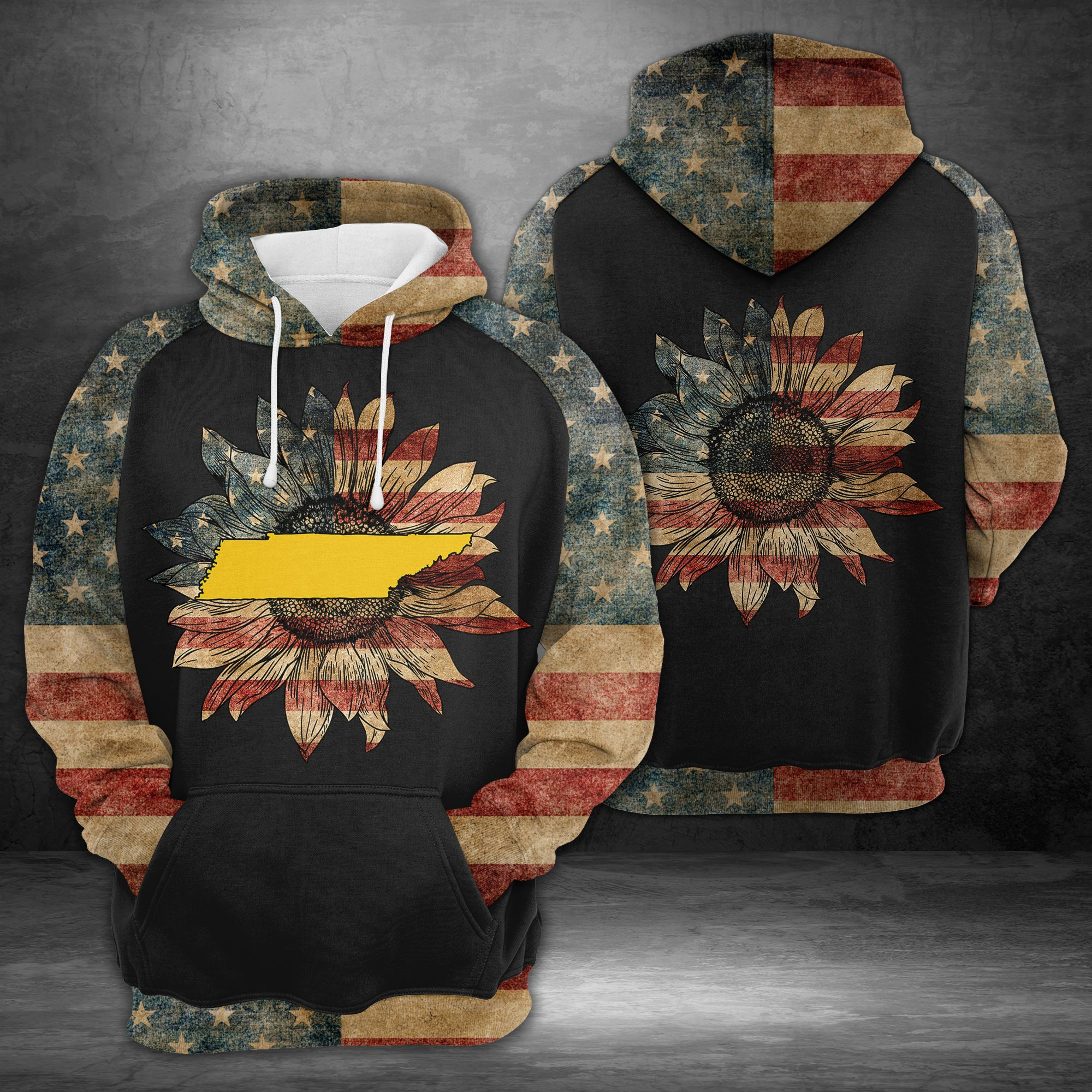 Awesome Tennessee American Flag 3D All Over Printed Sweatshirt, Hoodie, Zip Hoodie | Fan Apparel For Men, Women