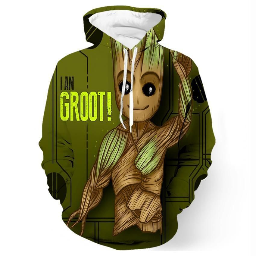 Baby Groot Fanart 3D All Over Printed Sweatshirt, Hoodie, Zip Hoodie | Fan Apparel For Men, Women