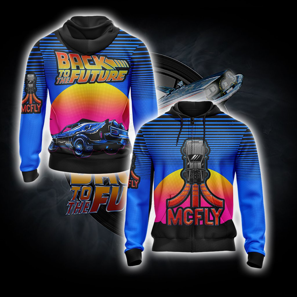 Back To The Future 3D All Over Printed Sweatshirt, Hoodie, Zip Hoodie | Fan Apparel For Men, Women