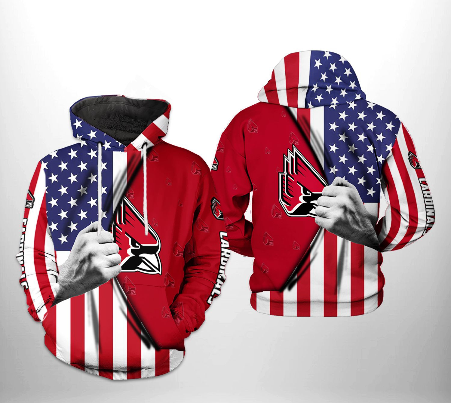 Ball State Cardinals For Unisex 3D All Over Printed Sweatshirt, Hoodie, Zip Hoodie | Nfl Fan Gear For Men, Women