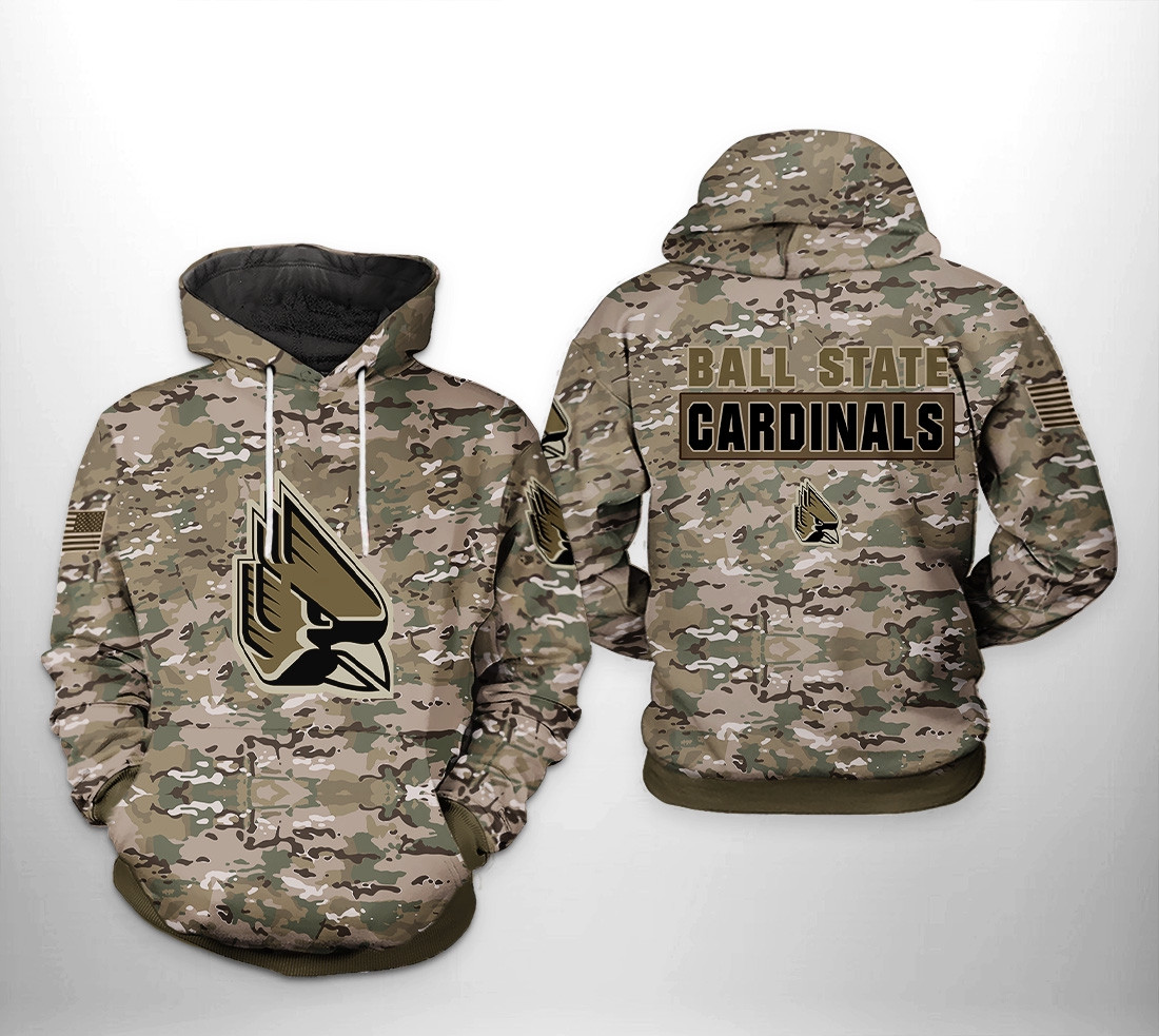 Ball State Cardinals For Unisex 3D All Over Printed Sweatshirt, Hoodie, Zip Hoodie | Nfl Fan Gear For Men, Women