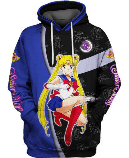 Beautiful Sailor Moon 3D All Over Printed Sweatshirt, Hoodie, Zip Hoodie | Fan Apparel For Men, Women