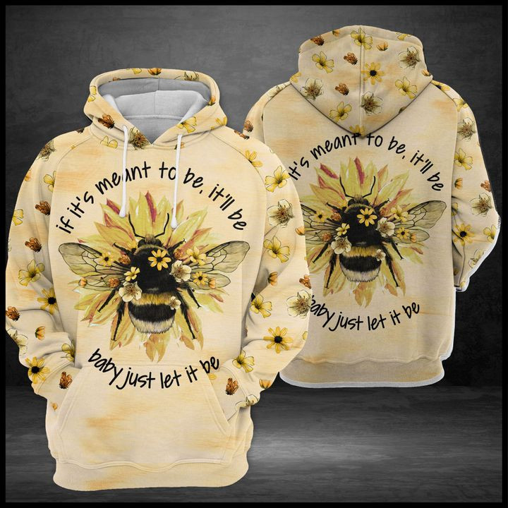 Bee Let It Be 3D All Over Printed Sweatshirt, Hoodie, Zip Hoodie | Fan Apparel For Men, Women