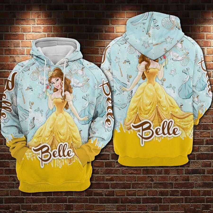 Belle 3D All Over Printed Sweatshirt, Hoodie, Zip Hoodie | Fan Apparel For Men, Women