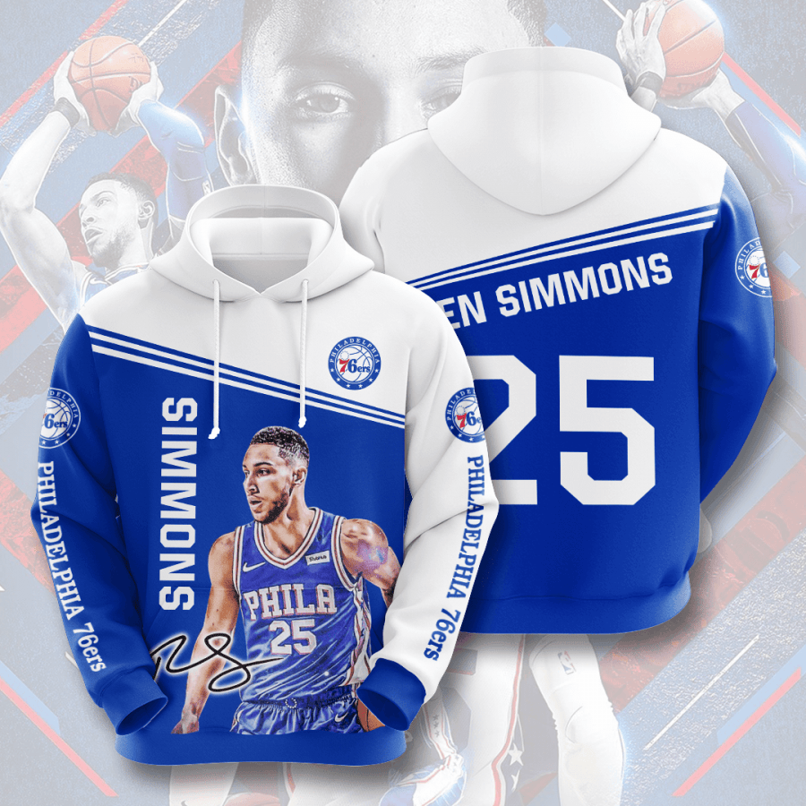 Ben Simmons Philadelphia 76ers 3D All Over Printed Sweatshirt, Hoodie, Zip Hoodie | Nba Fan Gear For Men, Women