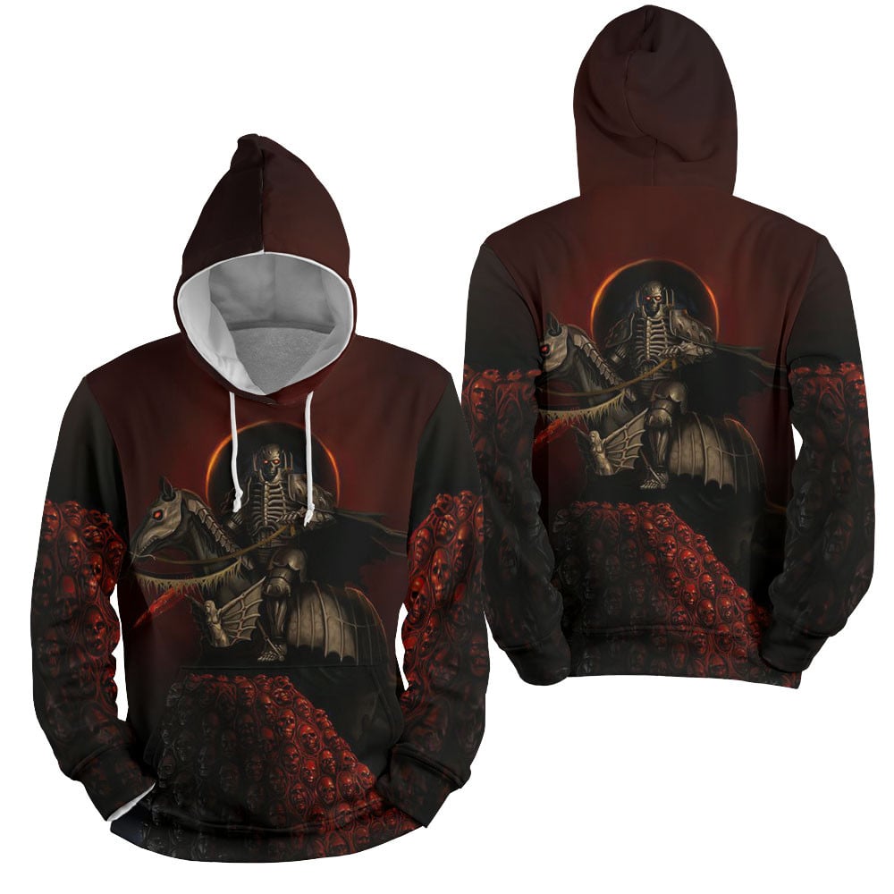 Berserk Skull Knight Artwork 3D All Over Printed Sweatshirt, Hoodie, Zip Hoodie | Special Edition Fan Apparel For Men, Women