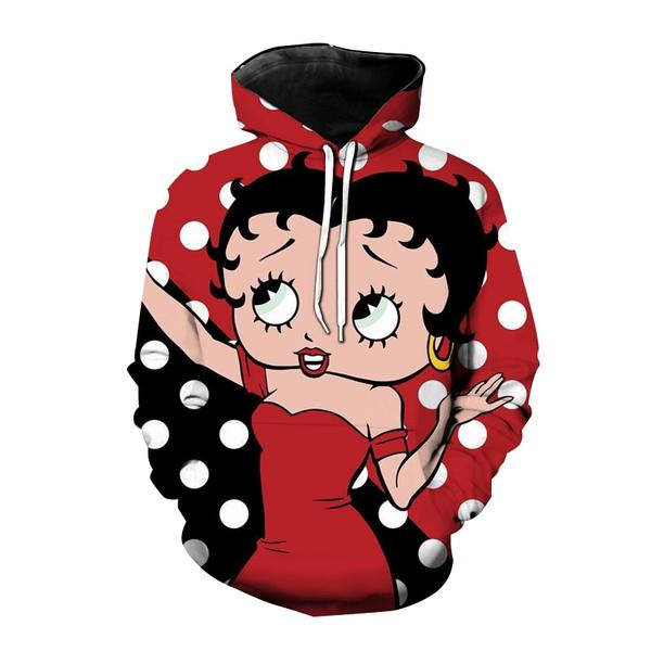 Betty Boop 3D All Over Printed Sweatshirt, Hoodie, Zip Hoodie | Fan Apparel For Men, Women