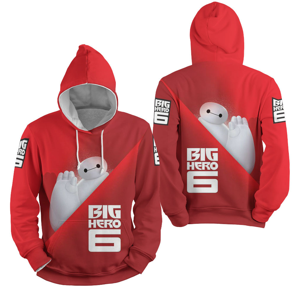 Big Hero 6 Poster 3D All Over Printed Sweatshirt, Hoodie, Zip Hoodie | Fan Apparel For Men, Women