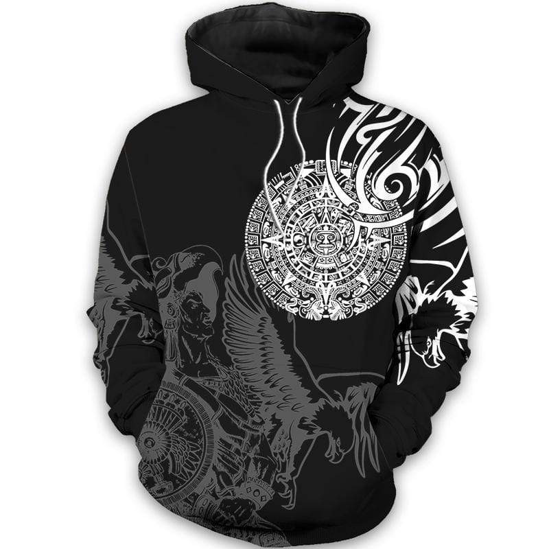 Black And White Aztec Tattoo 3D All Over Printed Sweatshirt, Hoodie, Zip Hoodie | Fan Apparel For Men, Women