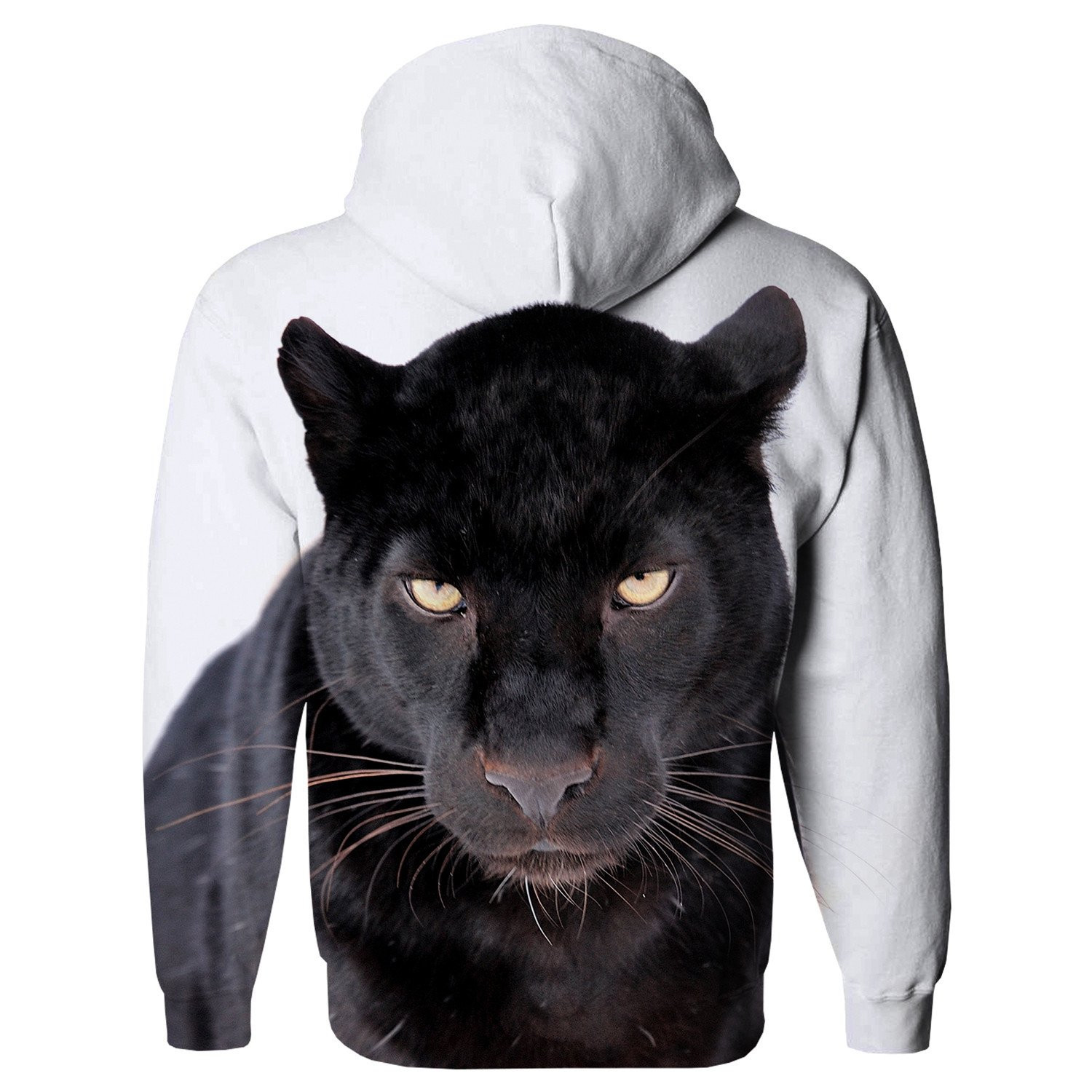 Black Leopard Face 3D All Over Printed Sweatshirt, Hoodie, Zip Hoodie | Fan Apparel For Men, Women