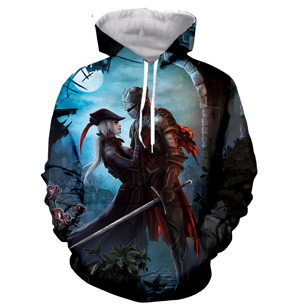 Bloodborne Lady Maria 3D All Over Printed Sweatshirt, Hoodie, Zip Hoodie | Fan Apparel For Men, Women