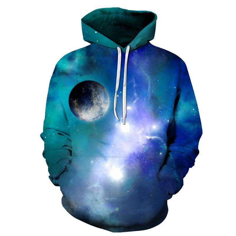 Blue Galaxy 3D All Over Printed Sweatshirt, Hoodie, Zip Hoodie | Fan Apparel For Men, Women