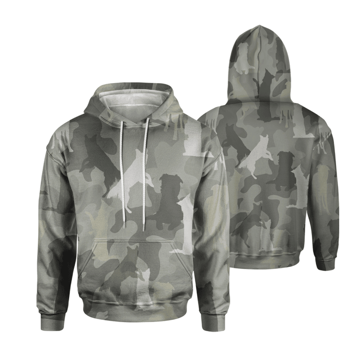 Border Collie Camo 3D All Over Printed Sweatshirt, Hoodie, Zip Hoodie | Fan Apparel For Men, Women