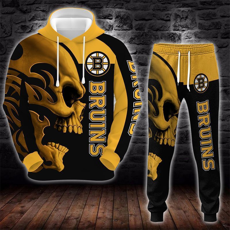 Boston Bruins Skull 3D All Over Printed Sweatshirt, Hoodie, Zip Hoodie | Nhl Special Edition Fan Gear For Men, Women